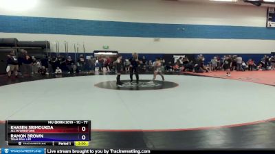 77 lbs Quarterfinal - Khasen Srimoukda, All In Wrestling vs Ramon Brown, Team Real Life