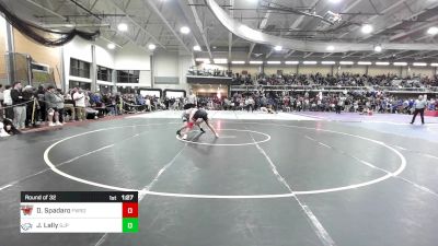 138 lbs Round Of 32 - Dominick Spadaro, Fairfield Warde vs James Lally, Saint John's Prep