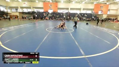 157 lbs Quarterfinal - Cavin Napoletano, Pennsylvania College Of Technology vs Marty Landes, Case Western Reserve