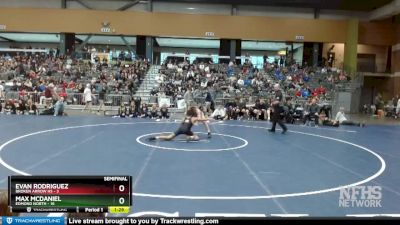 120 lbs Semifinals (8 Team) - Max McDaniel, Edmond North vs Evan Rodriguez, Broken Arrow Hs