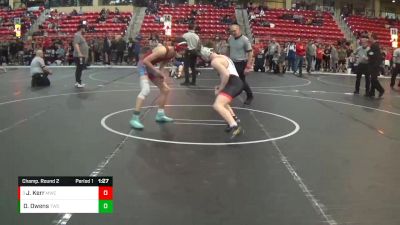 130 lbs Champ. Round 2 - Joshua Kerr, Maize Wrestling Club vs Dallas Owens, Thunderbird Wrestling Club