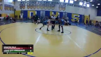 126 lbs Finals (2 Team) - Amantee Mills, Roundtree Wrestling Academy vs Logan Acey-Kriegshauser, Alpha WC