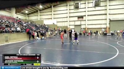 100 lbs Round 4 - Axel Ortega, American Falls Wrestling vs Jackson Hayward, Box Elder Stingers