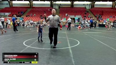 48 lbs Round 1 (4 Team) - Grayson Bish, Neighborhood vs Knox Glore, NMWA