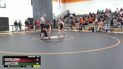 150 lbs Semifinal - Garan Hynek, Prairie, Cedar Rapids vs Hunter Linnell, Prairie, Cedar Rapids