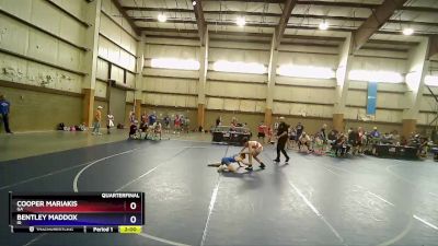 98 lbs Quarterfinal - Cooper Mariakis, GA vs Bentley Maddox, ID