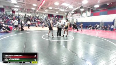 190 lbs Quarterfinal - Ben Bomberger, Poway vs Aaron Altamirano, El Capitan