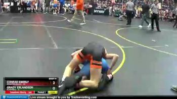 85 lbs Round 2 (4 Team) - Conrad Eberly, Brighton Black vs Grady Erlandson, Plainwell