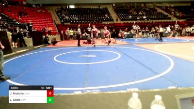 126 lbs Semifinal - Jacob Nicholls, Jenks Trojan Wrestling Club vs Landon Dodd, Skiatook Youth Wrestling 2022-23