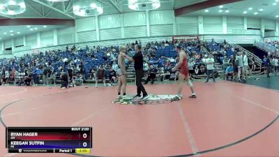 145 lbs Champ. Round 2 - Ryan Hager, OH vs Keegan Sutfin, MI