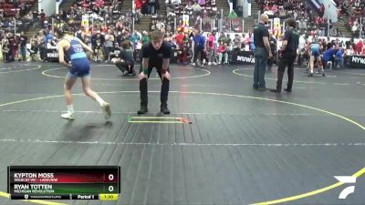 95 lbs Champ. Round 2 - Ryan Totten, Michigan Revolution vs Kypton Moss, Wildcat WC - Lakeview