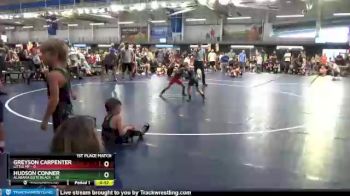 50 lbs Finals (2 Team) - Hudson Conner, Alabama Elite Black&nbsp; vs Greyson Carpenter, Little MF
