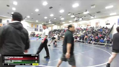 165 lbs Semifinal - Daniel Benavidez, San Fernando vs Matthew Shabaan, Sante Fe