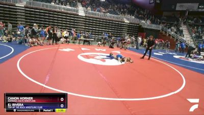 87 lbs 2nd Place Match - Canon Horner, Natrona Colts Wrestling vs Ej Rivera, Top Of The Rock Wrestling Club