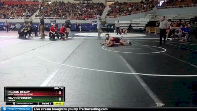 D1-150 lbs Cons. Semi - Rigdon Begay, Mountain View Hs (Mesa) vs David Rodgers, Liberty