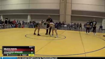 120 lbs Finals (2 Team) - Belicia Manuel, Michigan Rev Girls vs Donavanne Reinhard, Golden Jaws