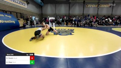 185 lbs Consi Of 32 #2 - Bronson Swan, Palm Desert vs Daniel Diaz, Paloma Valley