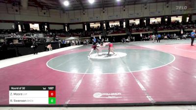 132 lbs Round Of 32 - Zeno Moore, Lake Highland Prep vs Rhonin Swenson, Bishop McNamara