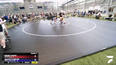 126 lbs Round 3 (6 Team) - Henry White, Kansas Blue vs Seamus Kuklok, North Dakota Red