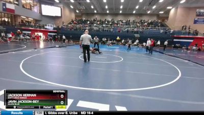 132 lbs Semifinal - Javin Jackson-Bey, Allen Blue vs Jackson Herman, Katy Cinco Ranch