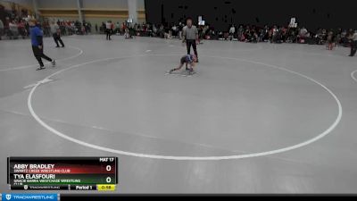 43-47 lbs Semifinal - Abby Bradley, Swartz Creek Wrestling Club vs Tya Elasfouri, Gracie Barra Westchase Wrestling Club