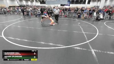 77 lbs Champ. Round 1 - Hayden Splendore, Iowa vs Alexander Hall, Greater Heights Wrestling