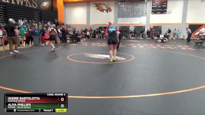 190 lbs Cons. Round 3 - Averie Bartolotta, Dubuque Senior vs Aliya Phillips, Prairie, Cedar Rapids