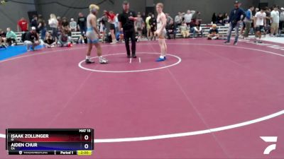 144 lbs Cons. Round 2 - Isaak Zollinger, ID vs Aiden Chur, CA