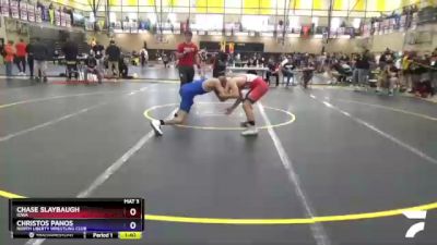 126 lbs Cons. Round 1 - Chase Slaybaugh, Iowa vs Christos Panos, North Liberty Wrestling Club