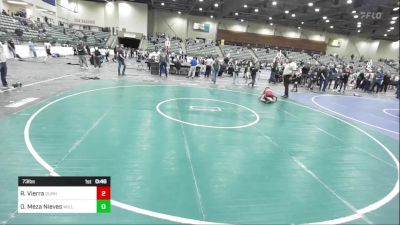 73 lbs 5th Place - Roman Vierra, Durham Elite vs Osvaldo Felipe Meza Nieves, Willits Grappling Pack