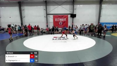 43 kg Rr Rnd 5 - Sydney Branch, Virginia Blue vs Adrianna Digregorio, NJ Select