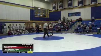 125 lbs Placement (16 Team) - Joey Manginelli, Springfield vs Owen Kretschmer, Castleton University