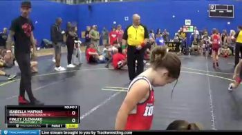 49 lbs Round 2 (6 Team) - Isabella Mafnas, Hastings Wrestling Academy vs Finley Ulenhake, Untouchables Purple