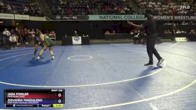 123 lbs Cons. Round 2 - Zhivanna Magdaleno, Northern Michigan University vs Jada Fowler, Frostburg State