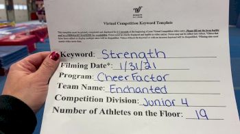 Cheer Factor - Enchanted [L4 Junior - Small] 2021 Varsity All Star Winter Virtual Competition Series: Event II
