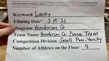 Henderson County High School - Varsity Pom [Varsity - Pom] 2021 NCA & NDA Virtual March Championship
