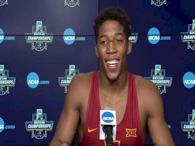 David Carr (Iowa State) after winning NCAA Championships at 157 pounds