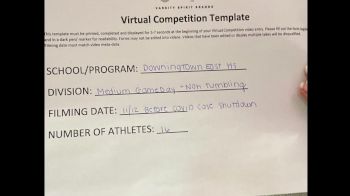 Downingtown East High School [Medium Non Tumbling Game Day] 2021 UCA January Virtual Challenge