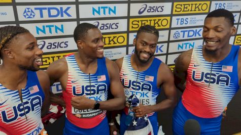 USA's 4x100m Describes The Gold As Sensational