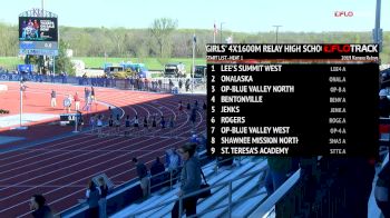 High School Girls' 4x1600m Relay, Heat 1