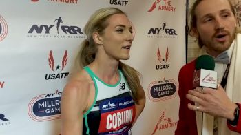 Emma Coburn Talks After 3K Fall