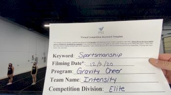 Gravity Cheer - Intensity [Level 4 L4 Senior] Varsity All Star Virtual Competition Series: Event VI