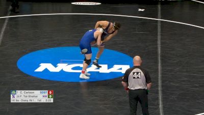 141, R 32, Clay Carlson, South Dakota State vs. Frankie Tal-Sharar, Northwestern