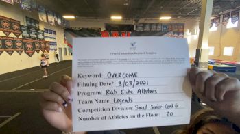 Rah Elite Allstars - Legends [L6 Senior Coed - Small] 2021 Spirit Sports: Virtual Duel in the Desert