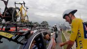 Reaction: Mathieu Van Der Poel Learns He Defended His Yellow Jersey On Stage 5 Time Trial - 2021 Tour De France