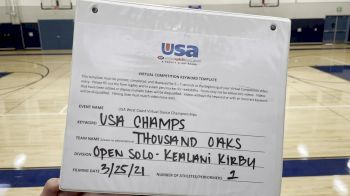 Thousand Oaks High School [Open - Solo] 2021 USA Virtual West Coast Dance Championships