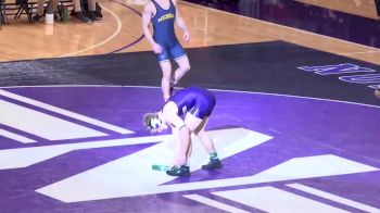 165lbs Match: Shayne Oster, Northwestern vs Reece Hughes, Michigan