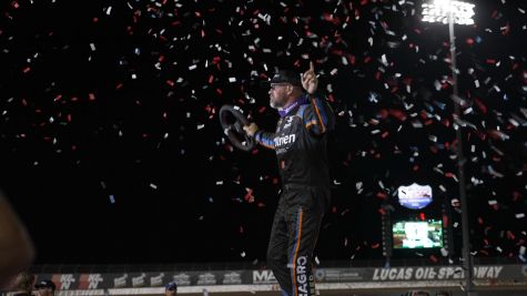 Jonathan Davenport Reacts After Thursday Win At Lucas Oil Speedway
