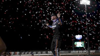 Jonathan Davenport Reacts After Thursday Win At Lucas Oil Speedway
