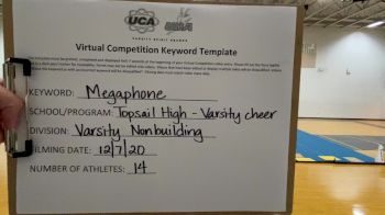 Topsail High School [Game Day Varsity Non-Building] 2020 UCA Virtual Regional